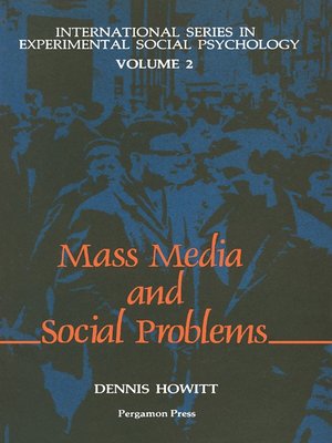 cover image of The Mass Media & Social Problems